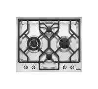 Placa de Cocción Gas Smeg 60 cm Clásica PGF64-4 Acero Inoxidable