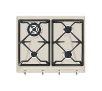 Placa de Cocción Gas Smeg 60 cm Colonial SRV864AVOGH2 Avena