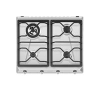 Placa de Cocción Gas Smeg 60 cm Contemporánea SRV564O Acero Inoxidable