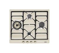 Placa de Cocción Gas Smeg 60 cm Cortina SR764PO Crema