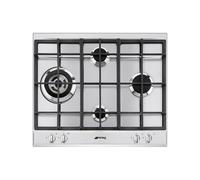 Placa de Cocción Gas Smeg 60 cm Selección P261XGH Acero Inoxidable