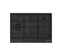 Placa de Cocción Gas Smeg 70 cm Clásica PX375LMB Negro