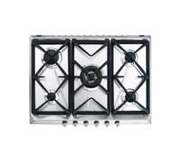 Placa de Cocción Gas Smeg 70 cm Contemporánea SRV576GH5 Acero Inoxidable