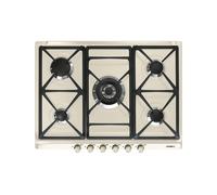 Placa de Cocción Gas Smeg 70 cm Cortina SR775PO Antracita