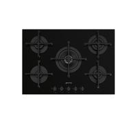 Placa de Cocción Gas Smeg 70 cm Selección PV275B Negro