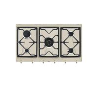 Placa de Cocción Gas Smeg 90 cm Colonial SRV896AVOGH2 Avena