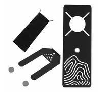 Placa de cocción genérica de aleación de aluminio, placa superior plegable IGT, placas empotradas, tipo araña, mesa de café con quemador de alcohol de 0,5 unidades para viajes al aire libre