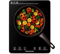 Placa de cocción por Infrarrojos de GRUNKEL IFR-2000 y 2000W, 8 Niveles, 29x37cm, Control Táctil, Temporizador. Ventilador automático enfriamiento tras uso. Superficie de cristal.