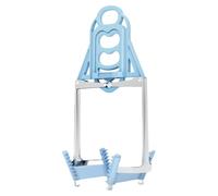 Placa de cocina de acero inoxidable apta para almacenamiento y sartenes de microondas, por lo que es un accesorio esencial (azul)