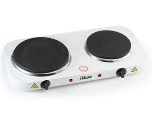 Placa de cocina doble 2500 w blanca tristar