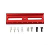 Placa de cola de milano con base de telescopio de aluminio rojo resistente con ranura de extensión ajustable para instalación de espejo guía y optimización de contrapeso, 220 mm (150 mm)
