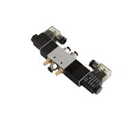 Placa de colector de bloque de válvula solenoide neumática de aire de cierre central de 5 vías 4V130C-06 4V230E-08 4V330P-10 4V430C-15 CA 220 V CC 24 V(4v330p-10 Ac220v,12mm)
