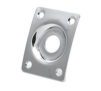 Placa de conector cuadrada for guitarra, placa de conector rectangular de metal, for guitarra eléctrica estilo Les Paul Tele, placa de conector de salida, accesorios de piezas de guitarra, cubierta Ja
