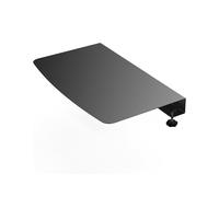 Placa de Conexión para Escritorio de Esquina con Abrazadera, Extensor de Plataforma de Escritorio en L, Tapete para Escritorio de Esquina - Negro