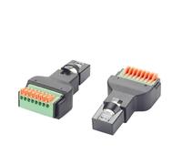 Placa de conexión sin soldadura RJ45 8P8C a prensa de cableado de resorte rápido, bloque de terminales, extensor de empuje rápido CT301(PCM-0539(Male))