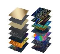 Placa de construcción for bambulab P1S, lámina de acero for resortes, lámina lisa Pei de 257 mm, placa de construcción pey pet peo, Bamboo Lab P1 X1 X1C P1P, actualizaciones distintivo(Chameleon)