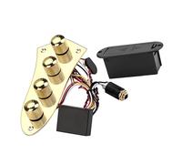 Placa de control cargada de guitarra de 4 maneras precableada cargada con placa de control precableada y perillas de montaje de arnés para guitarra eléctrica