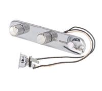 Placa de Control de Guitarra Elctrica, Placa de Control de Tono de Volumen de 3 para Guitarra Completamente Cargada con Arns para Telecaster (SILVER
