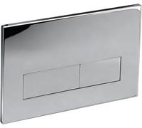 Placa de Control de Inodoro Compatible con Geberit Sigma01,20,30, UP300 UP320,Panel de Doble Descarga, Darco de Instalación 246x164 mm | Brillo (electroplacado)