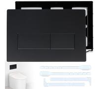 Placa de Control de Inodoro Negro ABS Doble Descarga Compatible con Geberit Sigma Resistente al Desgaste Fácil de Limpiar Para Uso Doméstico Modelo GS020