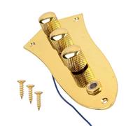 Placa de control de interruptor con cable plateada for FD for piezas de bajo de jazz con 3 colores(Gold X 1)
