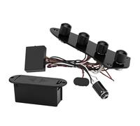 Placa de control de interruptores precableados para guitarra eléctrica con arnés de cableado, placa de control de guitarra cargada precableada de repuesto