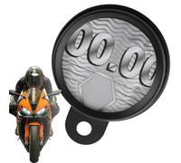Placa de control de motocicleta impermeable - Acero inoxidable 4,41 x 3,43 pulgadas | Etiqueta de política tributaria | Soporte de disco de etiquetas de metal para exhibir licencias y