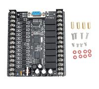 Placa de control industrial FX1N - 20MR PLC, controlador lógico programable con MCU de 32 bits, CC 24 V para GX Developer, compatible con HMI y monitoreo de entrada anal (20MR)