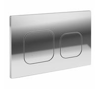 Placa de control inodoro suspendido para Geberit Sigma Serie, Cromado | Panel de Control de Doble Botón para Cisterna de Inodoro Suspendido 245 × 164 mm, 115770115
