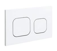 Placa de Control para Inodoro suspendido para Geberit Sigma serie, Blanco | Panel de Control de Doble Botón para Cisterna de Inodoro Suspendido 245 × 164 mm, 115770115