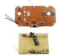 Placa de control remoto de 6 canales, 2,4 g, para excavadoras, con control de motor independiente y diseño compacto para vehículos de construcción RC (rueda de seis canales)
