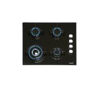Placa de Cristal a Gas Cata Negra CIB 6031 BK, 4 quemadores