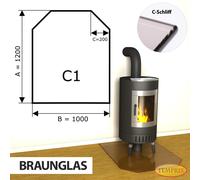 Placa De Cristal Para Estufa, Protector Contra Chispas, Placa De Chimenea -C1