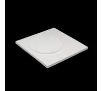 Placa de cuarzo opaco resistente a altas temperaturas: almohadilla aislante térmica de cerámica duradera for hornos y uso industrial.(Square 240 * 240 * 20mm)