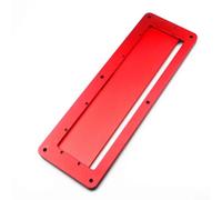 Placa de cubierta abatible de aleación de aluminio para sierras circulares montadas en sierra de mesa que soporta alineación de enrutador y e configuración