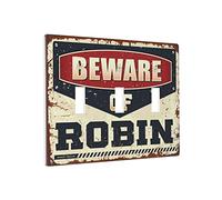 Placa de cubierta Beware Of Robin Switch, placa de pared personalizada, revestimiento de triple interruptor