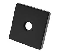 Placa de cubierta de agujero de pared para baño, tamaño cuadrado, acero inoxidable reforzado, compatible con brazo de ducha, placa cuadrada de alta resistencia