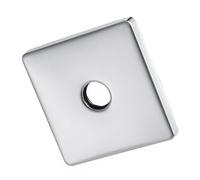 Placa de cubierta de agujero de pared para baño, tamaño cuadrado, acero inoxidable reforzado, compatible con brazo de ducha, placa cuadrada de alta resistencia