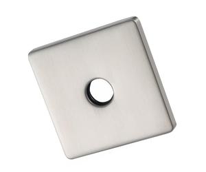 Placa de cubierta de agujero de pared para baño, tamaño cuadrado, acero inoxidable reforzado, compatible con brazo de ducha, placa cuadrada de alta resistencia
