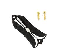 Placa de cubierta de barra con forma de campanas con tornillos, 2 agujeros, para guitarra eléctrica, placa con tornillos