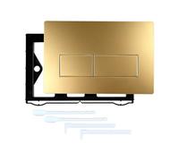 Placa de cubierta de descarga de inodoro, superficies lisas, configuraciones simples, elegante cubierta de tanques, pieza de repuesto para panel de lavado de baño