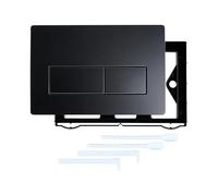 Placa de cubierta de descarga de inodoro, superficies lisas, configuraciones simples, elegante cubierta de tanques, pieza de repuesto para panel de lavado de baño