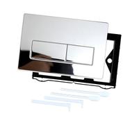 Placa de cubierta de descarga de inodoro, superficies lisas, configuraciones simples, elegante cubierta de tanques, pieza de repuesto para panel de lavado de baño