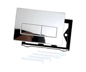 Placa de cubierta de descarga de inodoro, superficies lisas, configuraciones simples, elegante cubierta de tanques, pieza de repuesto para panel de lavado de baño