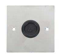 Placa de Cubierta de Enchufe Ciega de Acero Inoxidable Plata