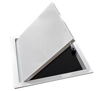 Placa de cubierta de plomería eléctrica de pared - Gabinete de cubierta de caja de fusibles de panel de acceso de aluminio blanco, trampilla de inspección