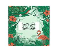 Placa de cubierta doble para interruptor de luz, diseño de caracol, naturaleza tropical, pájaros tropicales, flores de verano, plástico, tamaño estándar, cubierta de interruptor de luz para el hogar