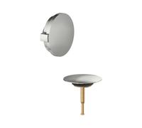 Placa de cubierta KEUCO para conjunto de desagüe y rebosadero de bañera, 59930060070, Color: Acabado en acero inoxidable