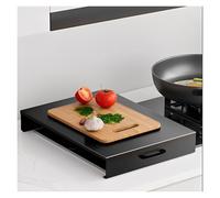 Placa de Cubierta para Estufa Gas Tapa Grande Placa de Gas Fabricada en Acero para Cocinas y Eléctricas, Amplía Espacio Cocina, Colgada(Gray,L15.75xW18.9xH2.76IN)