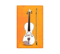 Placa de cubierta para interruptor de luz de violín, diseño clásico de música blanca para decoración del hogar, placas de pared termoplásticas, placa de cubierta en blanco de tamaño estándar